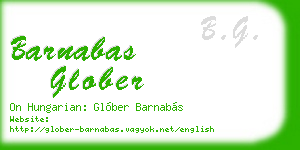 barnabas glober business card